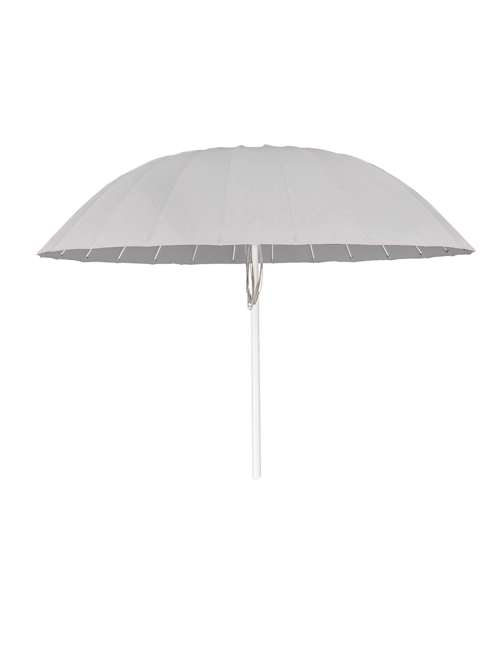 Florence  2.5m Umbrella - Snow Canopy - White Frame