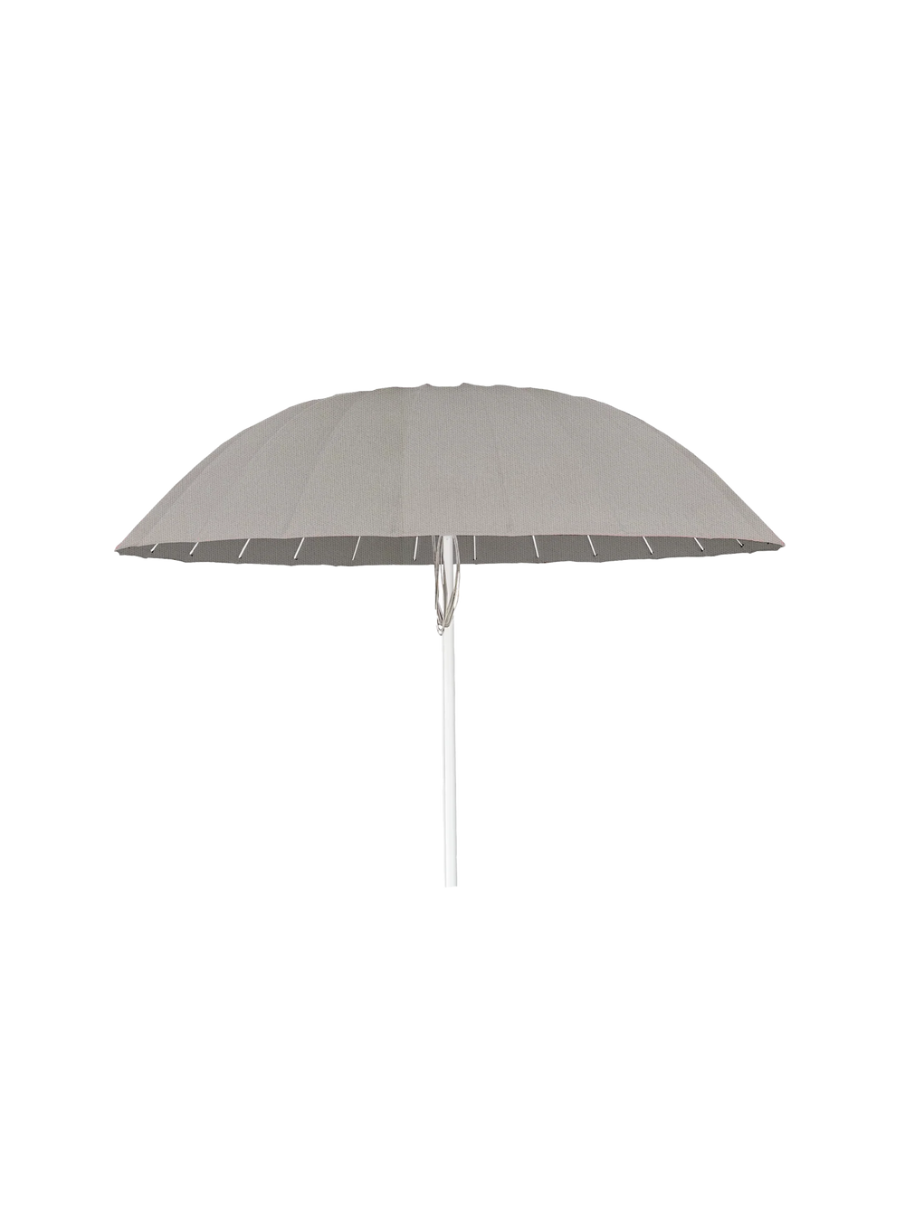 Florence 2.5m Umbrella with Natural Canopy and White Aluminum Frame  | Seconds