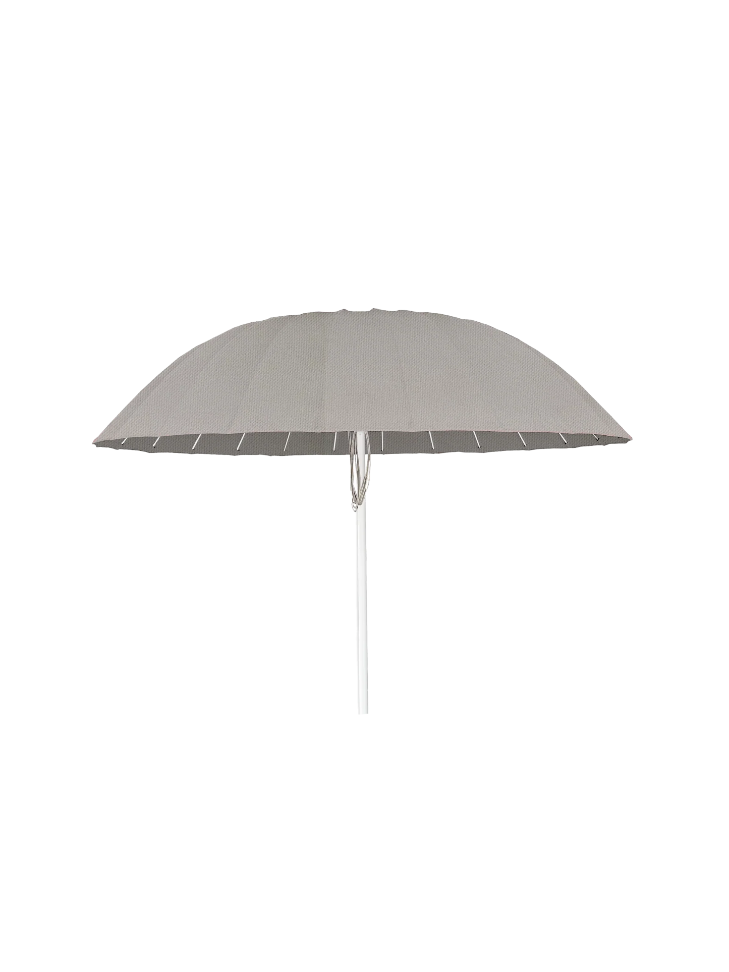 Florence 2.5m Umbrella with Natural Canopy and White Aluminum Frame  | Seconds