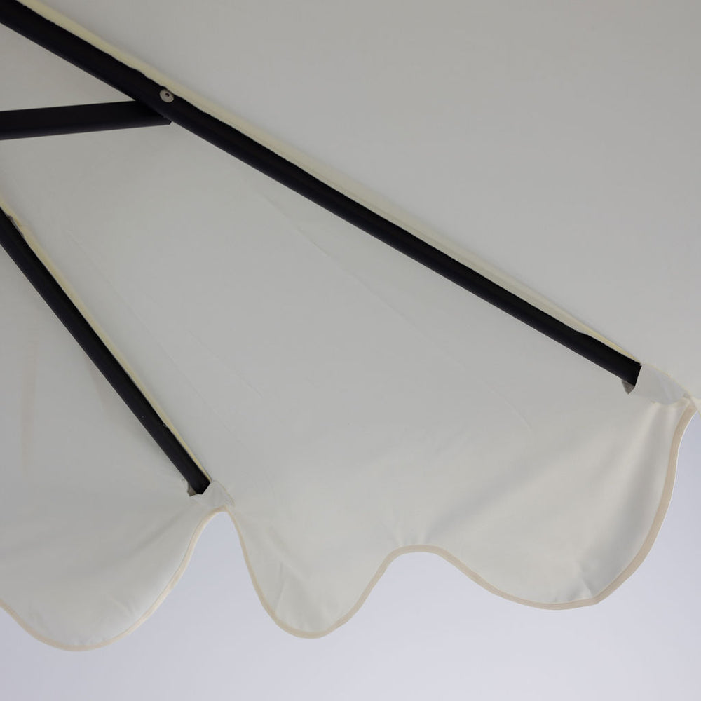 
                      
                        Cali 2.2m Umbrella - Snow with White Trim - Black Frame
                      
                    