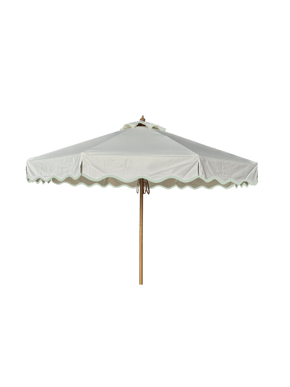 Hampton 2.2m Umbrella - Snow Canopy with Snow Trim